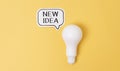 Creativity inspiration,ideas concepts with lightbulb Royalty Free Stock Photo