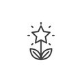 Creativity, inspiration line icon