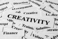Creativity And Other Related Words Royalty Free Stock Photo