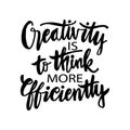 Creativity Is To Think More Efficiently. Royalty Free Stock Photo