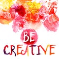 Creativity Watercolor Concept