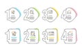 Creativity, Website statistics and Analytics graph icons set. Open mail sign. Vector