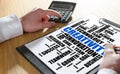 Creativity word cloud concept on a clipboard Royalty Free Stock Photo
