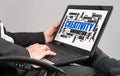 Creativity word cloud concept on a laptop Royalty Free Stock Photo