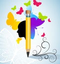 Creativity and/or writing concept Royalty Free Stock Photo