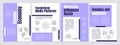 Creator economy history purple brochure template