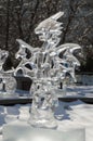 Creature ice sculpture at Ottawa`s Winterlude