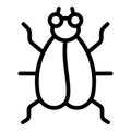Creature tsetse icon outline vector. Dangerous insect