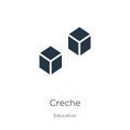 Creche icon vector. Trendy flat creche icon from education collection isolated on white background. Vector illustration can be