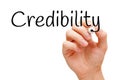 Credibility Black Marker Royalty Free Stock Photo