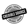 Credible Source rubber stamp