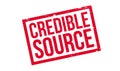 Credible Source rubber stamp