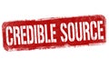 Credible source sign or stamp