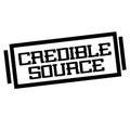 CREDIBLE SOURCE stamp on white