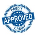 Credit approval grunge rubber stamp on white background, vector illustration