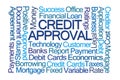 Crdit Approval Word Cloud Royalty Free Stock Photo