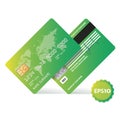 Banking business plastic card and payment