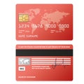 Banking business plastic card and payment