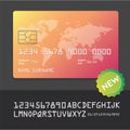 Banking business plastic card and payment