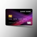 Modern credit card template design. With inspiration from abstract.