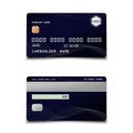 Credit card with abstract design isolated on white background Royalty Free Stock Photo