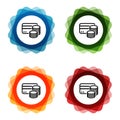 Credit Card Cash Icons. Eps10 Vector