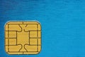 Credit card chip Royalty Free Stock Photo