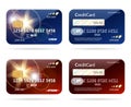 Credit card with chip icons Royalty Free Stock Photo
