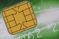 Credit card chip Royalty Free Stock Photo