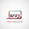 Credit card company logo, business symbol concept Royalty Free Stock Photo