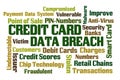 Credit Card Data Breach Royalty Free Stock Photo