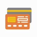 Credit Card Debit Card Icon Symbol Illustration in Flat and Modern Style available for your designs