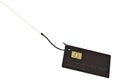 Credit card on fishing hook.3D illustration. Royalty Free Stock Photo