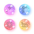 Credit card, Frying pan and Wind energy minimal line icons. For web application, printing. Vector