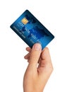 Credit Card in hand Royalty Free Stock Photo