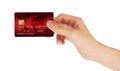 Credit Card in hand Royalty Free Stock Photo