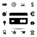 credit card icon. Simple glyph vector element of web, minimalistic icons set for UI and UX, website or mobile application Royalty Free Stock Photo