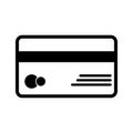 Credit card icon Vector . Flat design style. Royalty Free Stock Photo