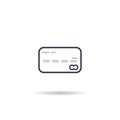 credit card icon. vector symbol on white background EPS10