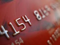 Credit card macro Royalty Free Stock Photo