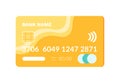 Credit Card with Number and Code Plastic Item