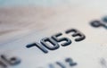 Credit card numbers closeup Royalty Free Stock Photo