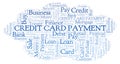 Credit Card Payment word cloud