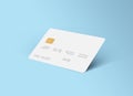 Credit card realistic mockup. Business and finance concept. Smart card realistic mockup.