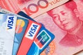 Credit card with RMB Royalty Free Stock Photo