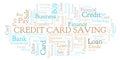 Credit Card Saving word cloud.
