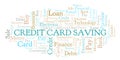 Credit Card Saving word cloud.