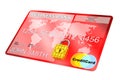 Credit Card with Security Chip as Padlock