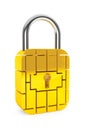 Credit Card Security Chip as Padlock