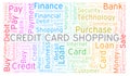 Credit Card Shopping word cloud